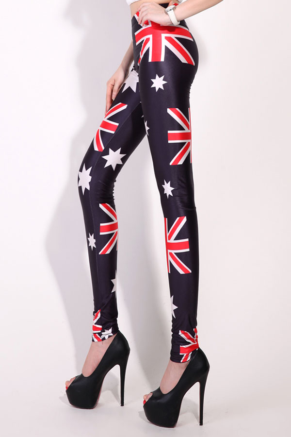 Australian Flag Design Black Leggings on Luulla
