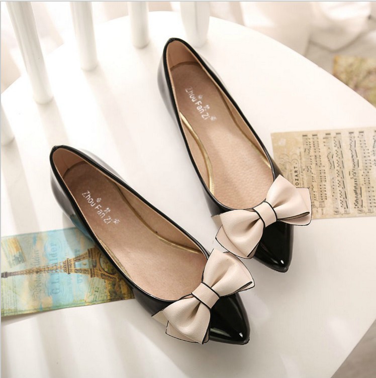 ballet shoes with bow